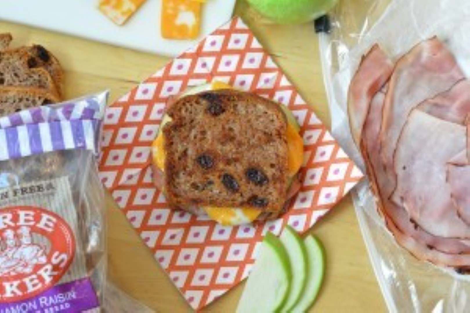 Grilled Ham, Apple & Raisin Bread Sandwich 4