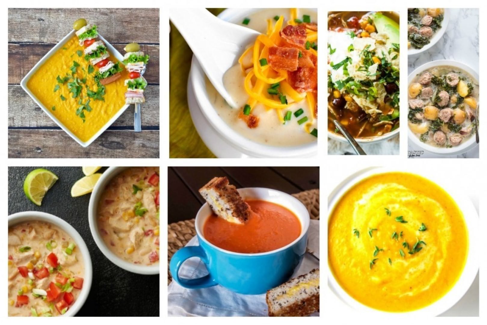 Gluten-Free Soup Recipes Collage