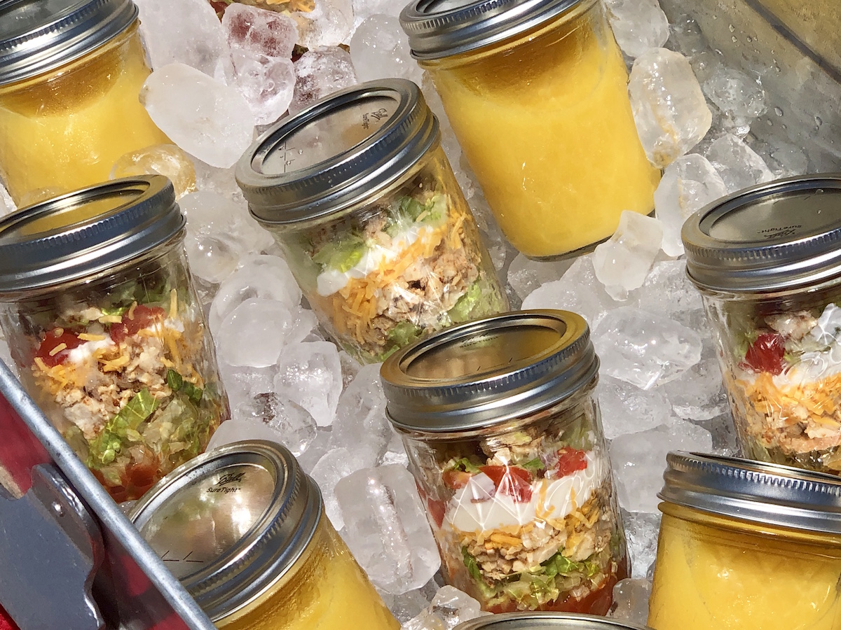summer food ideas - taco jars